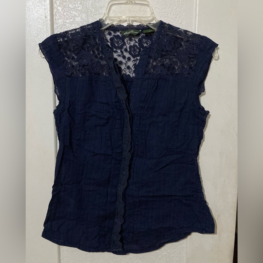 Beautiful dark blue blouse